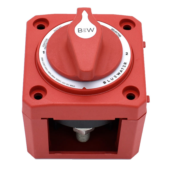 Bluewater OFF/1/2 Battery Switch - Surface Mount - Red [9800-008-11] - Image 1