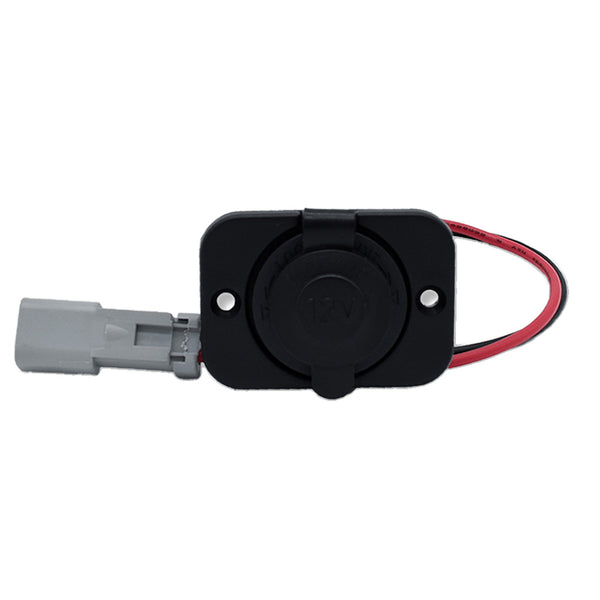 Bluewater 12V w/Single Sealed Socket w/Deutsch Connector  Plate [6000-3004] - Image 1