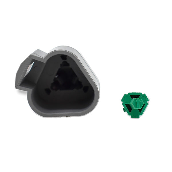 Bluewater 3 Position Male Deutsch Connector w/Wedge Lock [DT04-3P] - Image 1