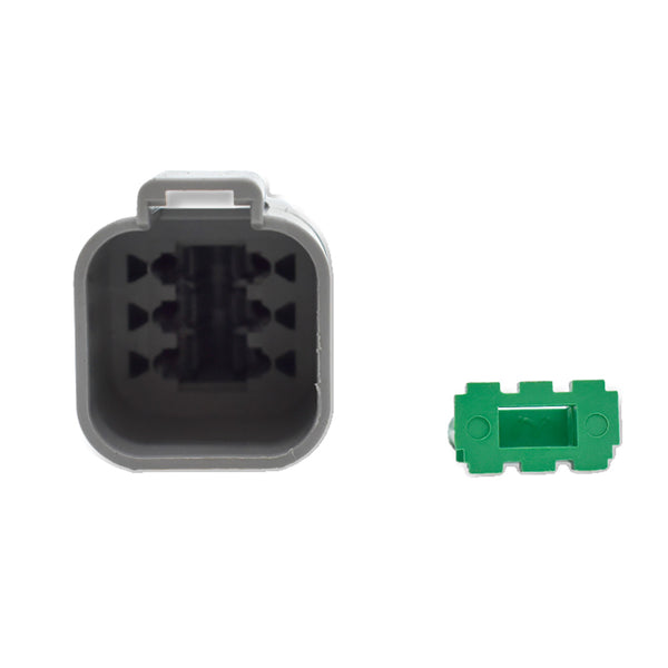 Bluewater 6 Position Male Deutsch Connector w/Wedge Lock [DT04-6P] - Image 1