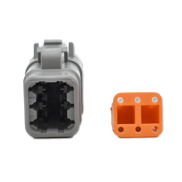 Bluewater 6 Position DTM Female Connector w/Wedge Lock [DTM06-6S] - Image 1