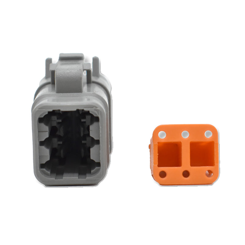 Bluewater 6 Position DTM Female Connector w/Wedge Lock [DTM06-6S]