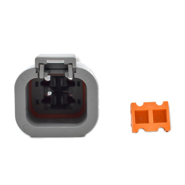 Bluewater 4 Position DTP Male Connector w/Wedge Lock [DTP04-4P] - Image 1