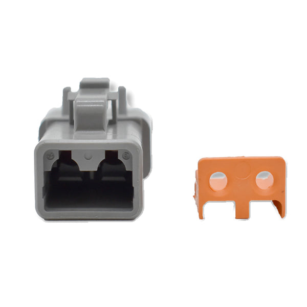 Bluewater 2 Position DTP Female Connector w/Wedge Lock [DTP06-2S] - Image 1