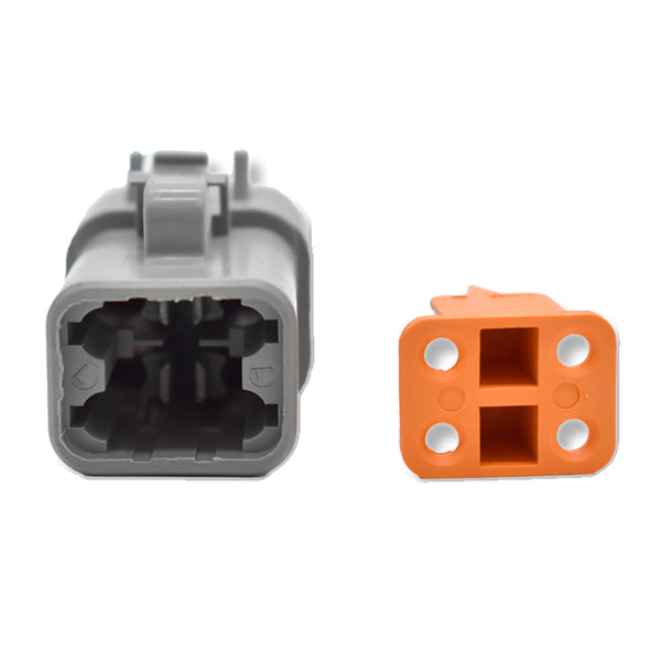 Bluewater 4 Position DTP Female Connector w/Wedge Lock [DTP06-4S] - Image 1