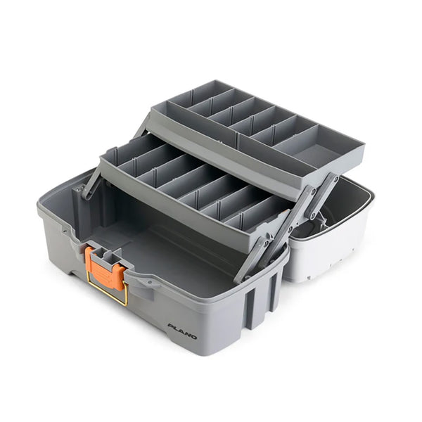 Plano Two-Tray Tackle Box - Light Grey/Dark Grey [P000403] - Image 2