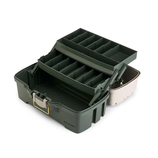 Plano Two-Tray Tackle Box - Green/Tan [P000404] - Image 2