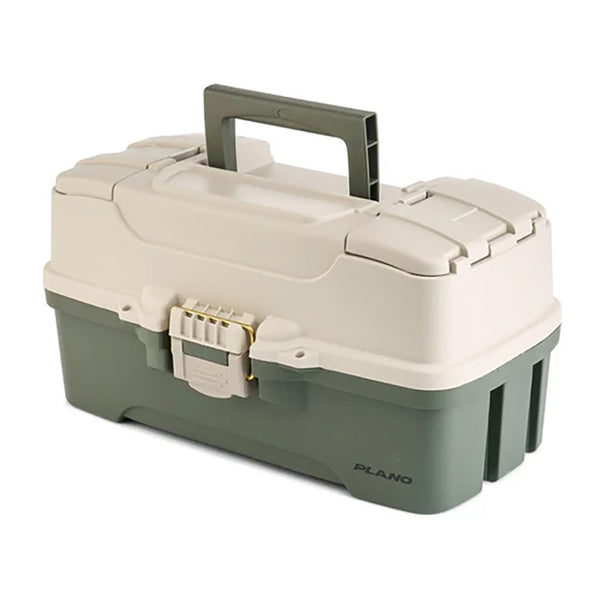 Plano Three-Tray Tackle Box - Green/Tan [P000407] - Image 1
