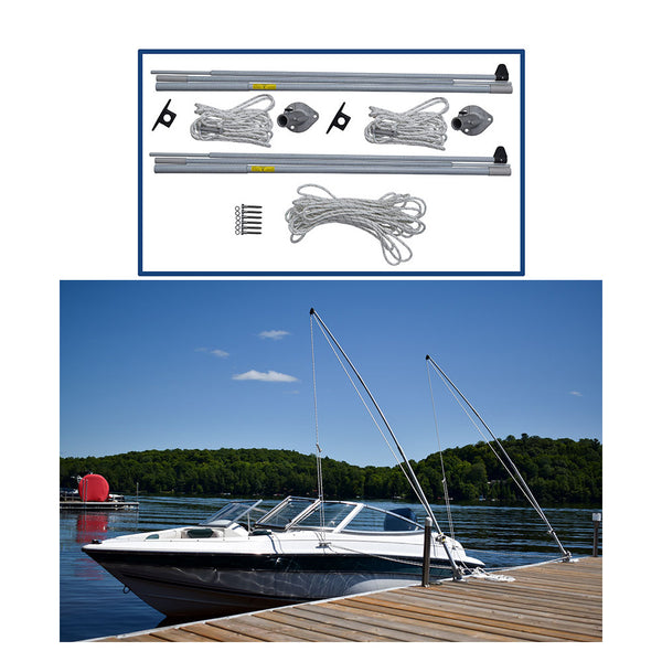 Dock Edge Supreme EZ-Stow Mooring Whips - 10' - 4,000lbs - Up to 21' [DE3330F] - Image 1