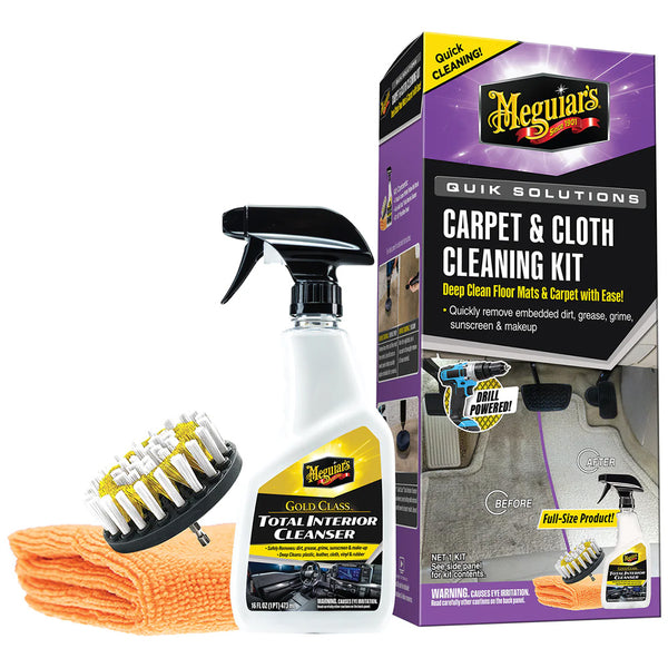 Meguiar's Quik Solutions Carpet  Cloth Cleaning Kit [G55268] - Image 1