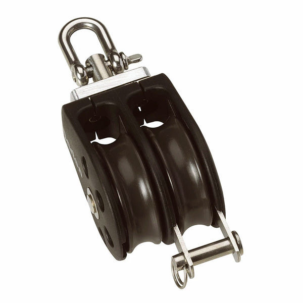 Barton Size 1 30mm Plain Bearing Pulley Block Double Swivel  Becket [N01231] - Image 1
