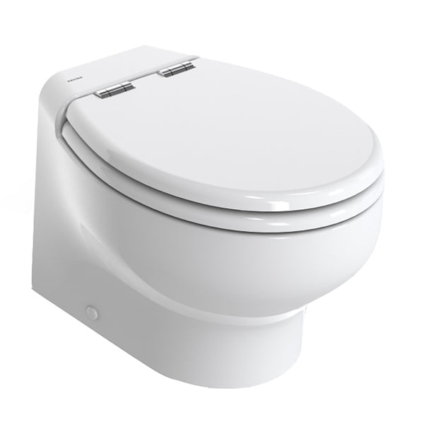 Thetford Silence Plus 2G w/Wood Polyester Soft Close Seat  Standard Solenoid - Short, White - 12V [T-S2G012DW/D00C00] - Image 1
