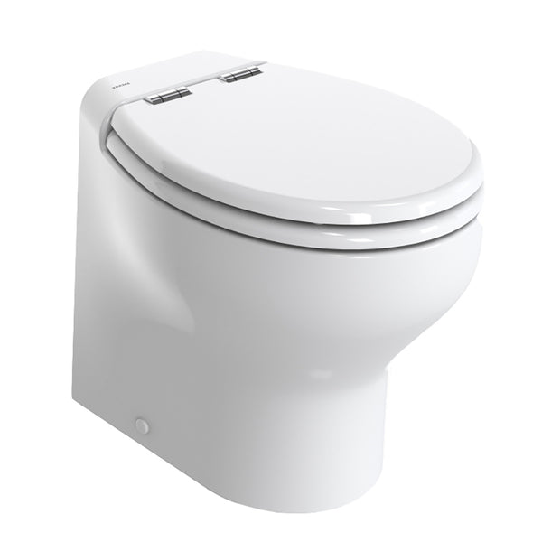 Thetford Silence Plus 2G w/.Wood Polyester Soft Close Seat  Standard Solenoid - High, White - 24V [T-S2G024NW/D00C00] - Image 1