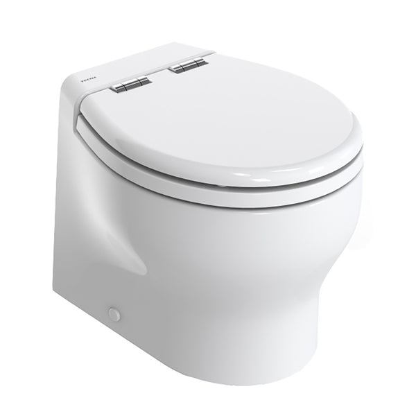 Thetford Silence 2G w/Wood Polyester Soft Close Seat  Standard Solenoid - Short, White, 12V [T-E2G012DW/D00C00] - Image 1