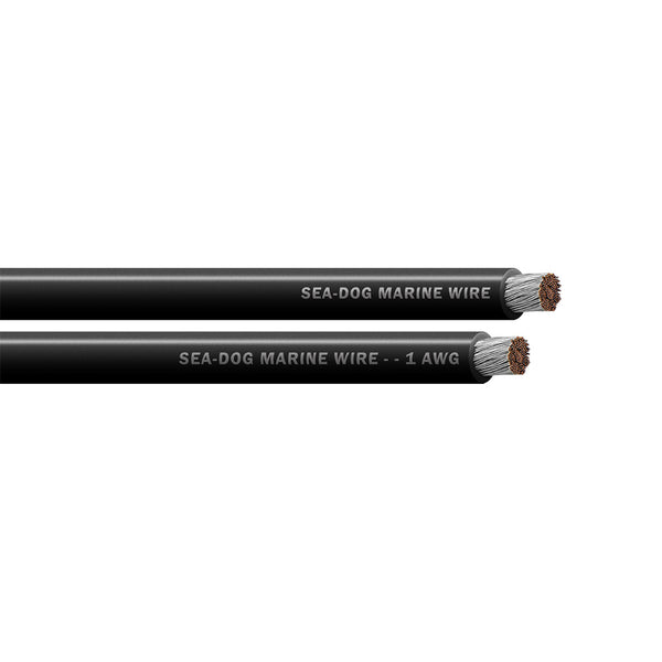 Sea-Dog 1 AWG Black Battery Cable - 25' [8001010] - Image 1