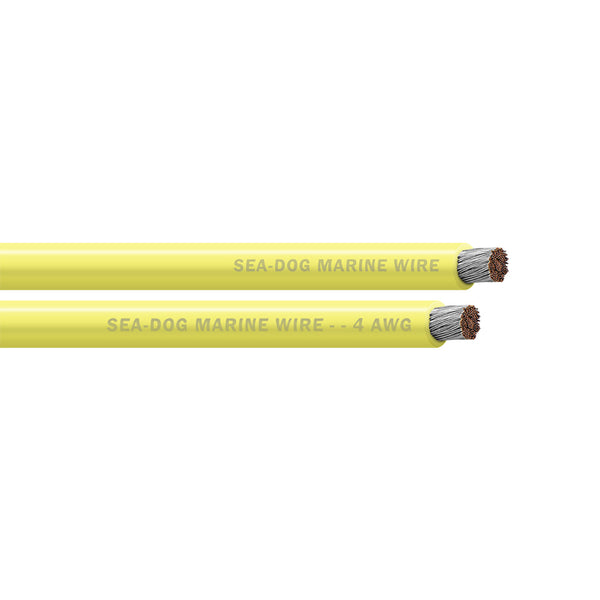 Sea-Dog 4 AWG Yellow Battery Cable - 100' [8004032] - Image 1