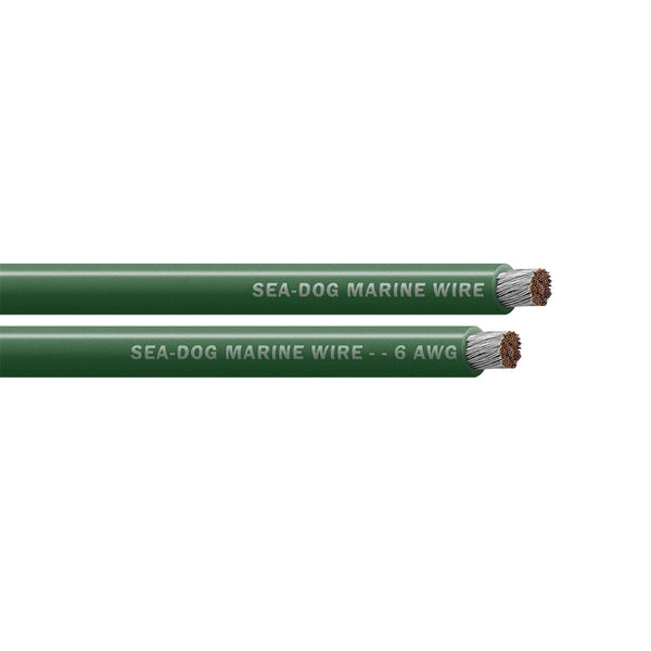 Sea-Dog 6 AWG Green Battery Cable - 50' [8006041] - Image 1
