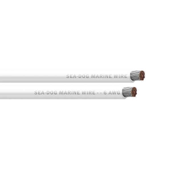 Sea-Dog 6 AWG White Battery Cable - 25' [8006050] - Image 1