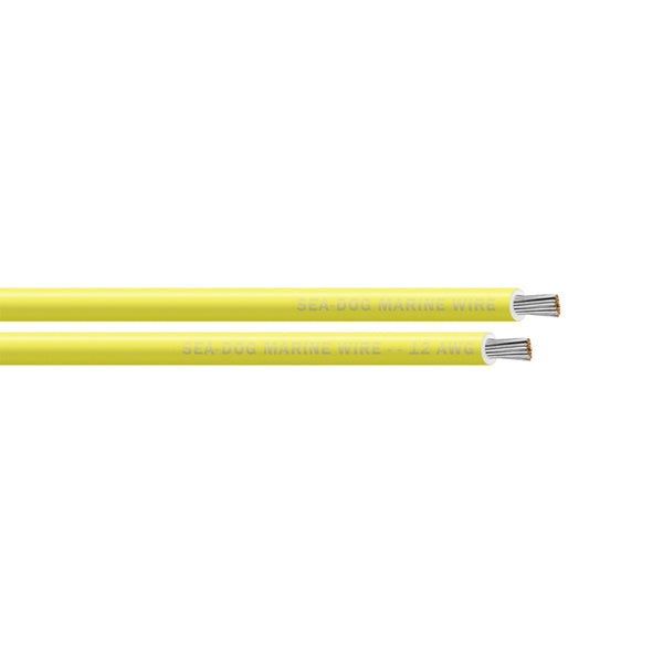 Sea-Dog 12 AWG Yellow Primary Wire - 100' [8012032] - Image 1