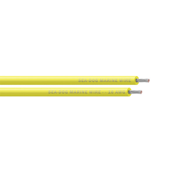 Sea-Dog 16 AWG Yellow Primary Wire - 25' [8016030] - Image 1