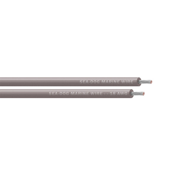 Sea-Dog 18 AWG Grey Primary Wire - 100' [8018112] - Image 1