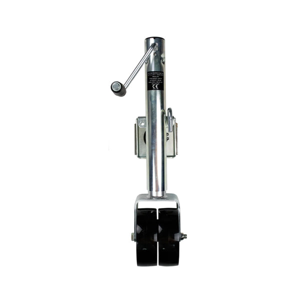 Powerwinch Utility Series Jack - 1500lb, Weld-On, Double Wheel, Zinc [21500-J-1500-W2-Z-R] - Image 1