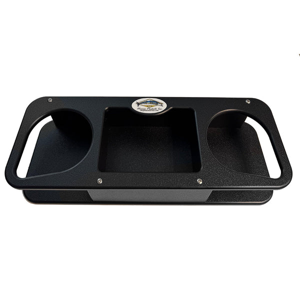 Deep Blue Marine Double Cup Holder w/Suction Cups - Black [MB-2B] - Image 1