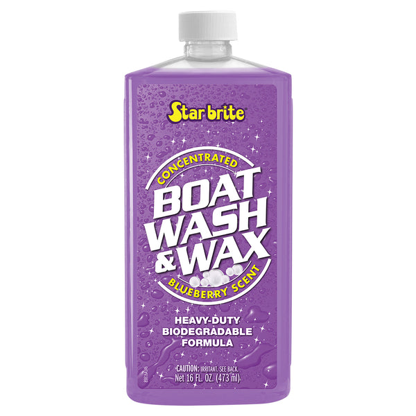 Star brite Boat Wash  Wax - Heavy Duty Concentrate - Blueberry Scent - 16 oz [89816] - Image 1