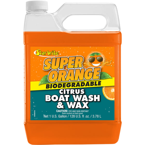 Star brite Super Orange Citrus Boat Wash  Wax - Fresh  Salt Water - 1 Gallon [94600] - Image 1