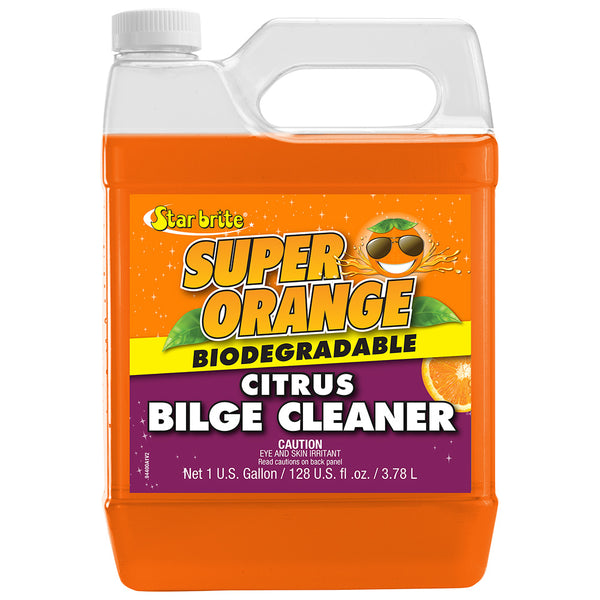 Star brite Super Orange Citrus Bilge Cleaner - Emulsifies Oil, Fuel - 1 Gallon [94400] - Image 1