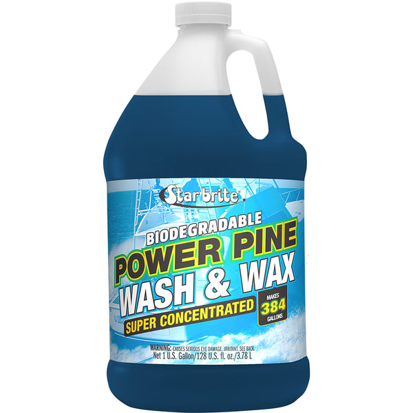 Star brite Power Pine Boat Wash  Wax - Concentrated Marine Grade Formula - 1 Gallon [94700] - Image 1