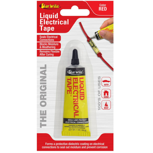 Star brite Liquid Electrical Tape - Red - 1 oz [84155] - Image 1