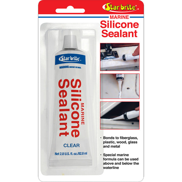 Star brite Marine Silicone Sealant - Clear - 2.8 oz [82102] - Image 1