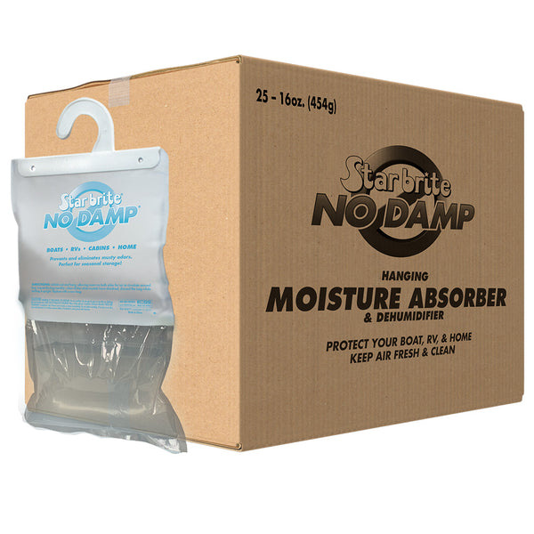 Star brite No Damp Moisture Absorber  Dehumidifier Hanging Bag - 16 oz *25 Pack [85472] - Image 1