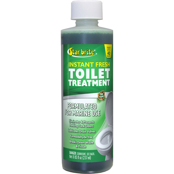 Star brite Instant Fresh Toilet Treatment - Pine Scent - Biodegradable Formula - 8 oz *6 Pack [71763] - Image 1