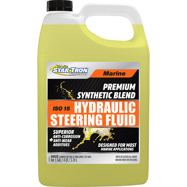 Star brite Hydraulic Steering Fluid - ISO 15 Marine Synthetic Blend - 1 Gallon [18500] - Image 1