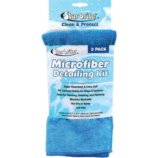 Star brite Microfiber Detailing Kit - Ultimate Cleaning Solution *3-Pack [40079] - Image 1