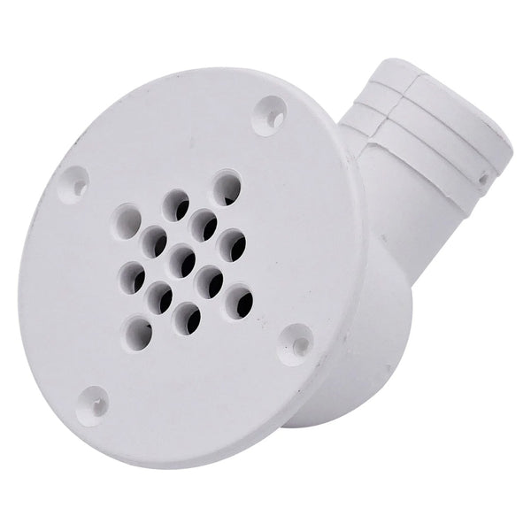 T-M Marine 90-Degree Cockpit Scupper Drain - White [CSD-92-DP] - Image 1