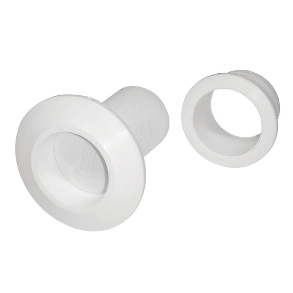 T-H Marine Recessed Flapper Scupper Drains - White [RFS-2-DP] - Image 1