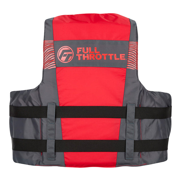 Full Throttle Adult Nylon Life Jacket - L/XL - Black/Red [112200-100-050-26] - Image 2