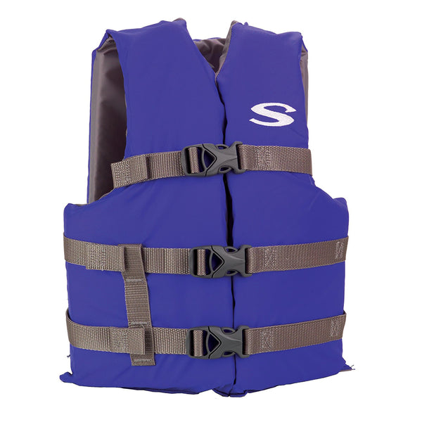 Stearns Adult Life Vest USCG Approved Type III PFD - Blue - Standard Fit [2158937] - Image 1