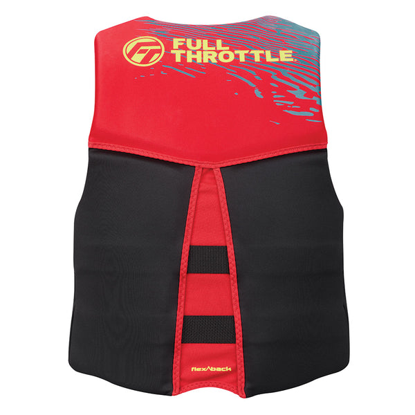 Full Throttle Men's Rapid-Dry Flex-Back Life Jacket - S - Red/Black [142500-100-020-26] - Image 2