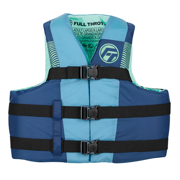 Full Throttle Adult Nylon Life Jacket - L/XL - Blue [112200-500-050-26] - Image 1