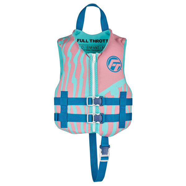 Full Throttle Child Rapid Dry Life Jacket - Pink [142100-105-001-26] - Image 1
