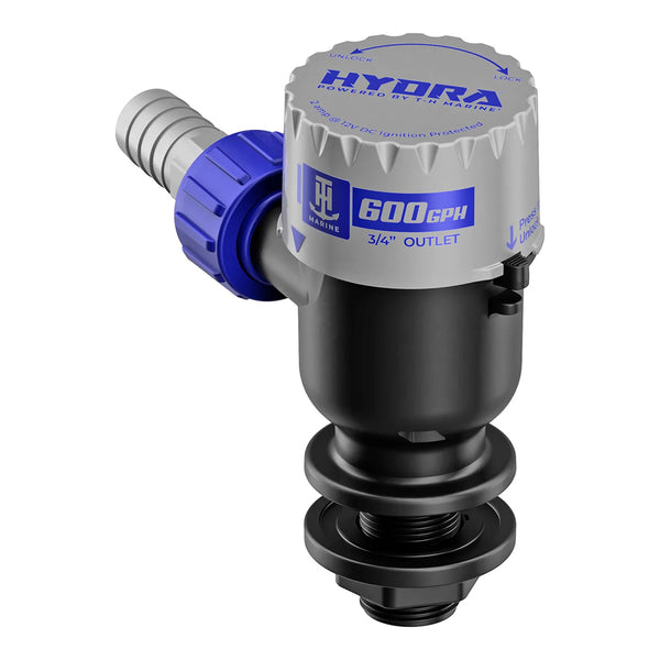 T-H Marine HYDRA Livewell Pump - 600 GPH - 12V - Short Nozzle [PMP-LWS6-DP] - Image 1