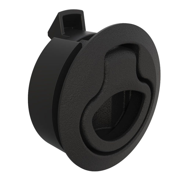 Southco Push-to-Close Latch, Medium Size, No Restriction, 7 - 12mm Grip, Plastic, Natural - Black [M1-62] - Image 1