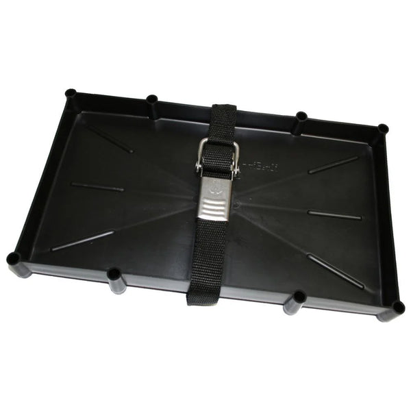 TH Marine 27 Series Battery Holder Tray wStainless Buckled Strap NBH27SSCDP