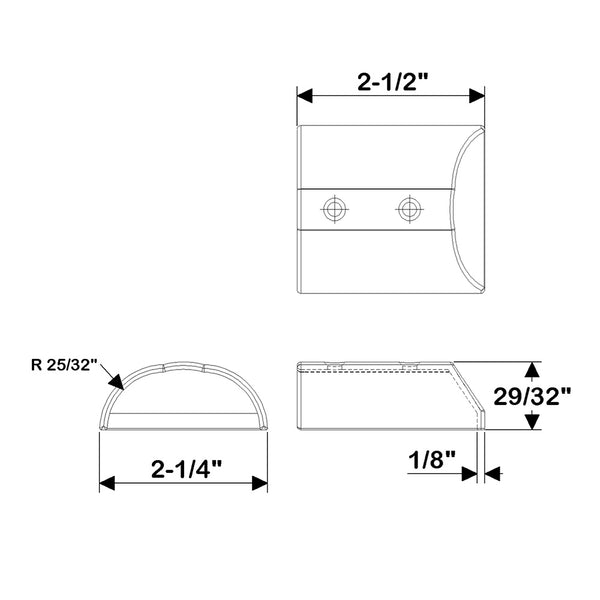 TACO SuproFlex Medium Stainless Steel End Cap [F16-0272] - Image 3