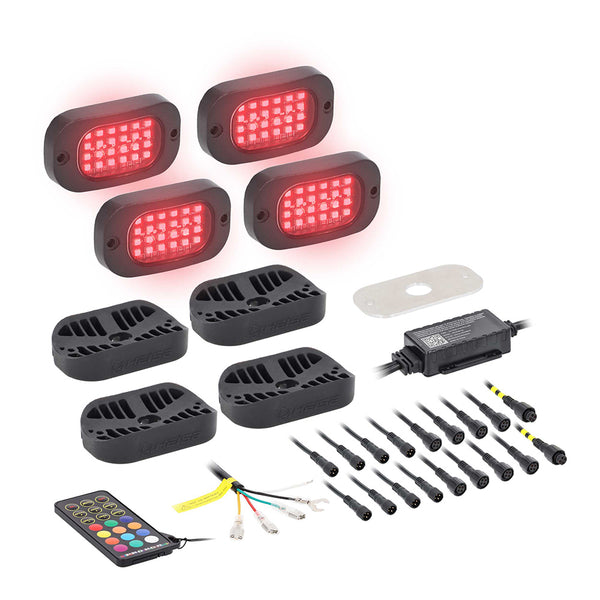 HEISE RGB Wide Angle Rock Light Kit *4-Pack [HE-RGB-K4] - Image 1