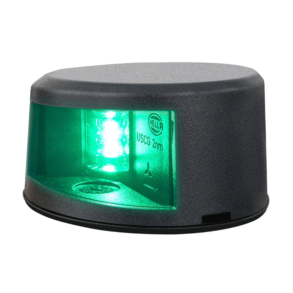Hella Marine NaviLED Gen II Starboard Deck Mount Navigation Lamp - Black [017910301] - Image 1